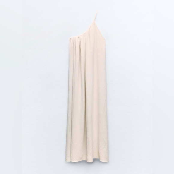 NWT ZARA ASYMMETRIC MIDI DRESS SIZE LARGE. SO CUTE! - Picture 5 of 8